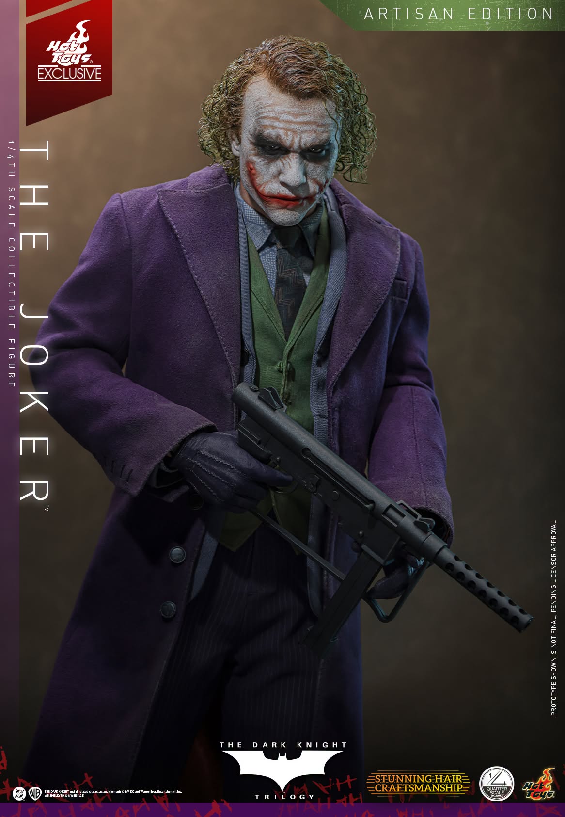 PRE ORDER - Hot Toys QS028AE The Dark Knight - 1/4 scale The Joker (2.0) (Artisan Edition