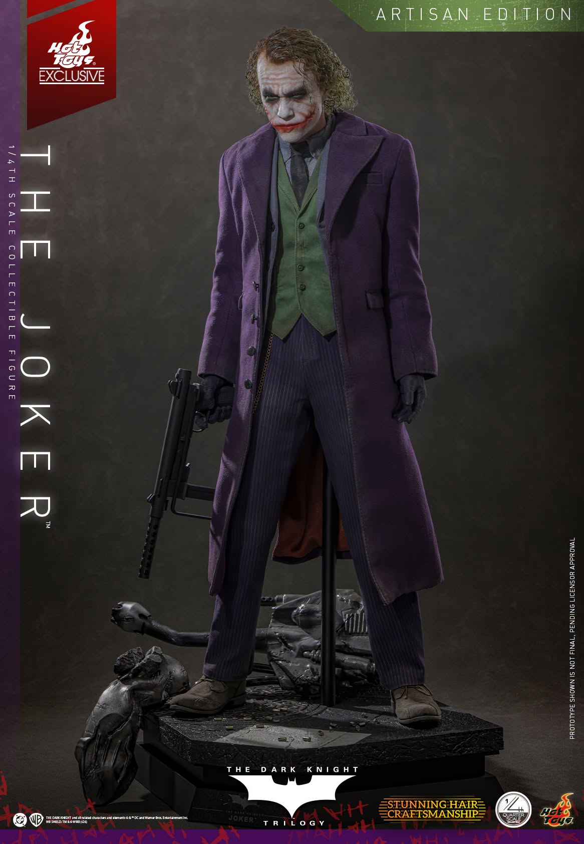 PRE ORDER - Hot Toys QS028AE The Dark Knight - 1/4 scale The Joker (2.0) (Artisan Edition