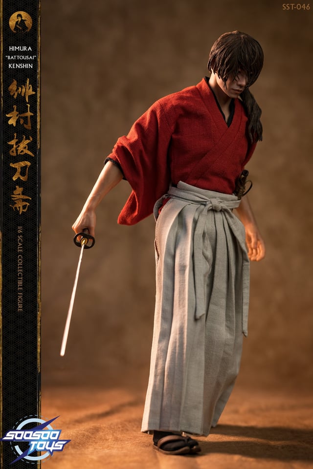 Soosootoys SST046 1/6 Scale Himura Kenshin (Rurouni Kenshin) Ronin Kenshin figure
