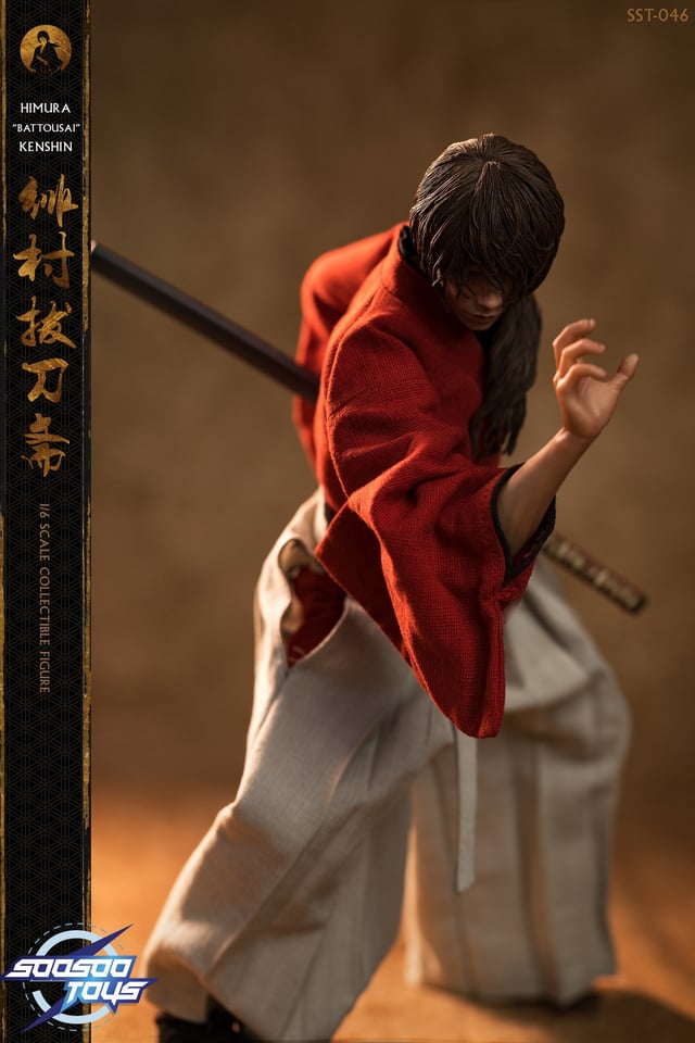 Soosootoys SST046 1/6 Scale Himura Kenshin (Rurouni Kenshin) Ronin Kenshin figure
