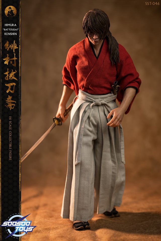 Soosootoys SST046 1/6 Scale Himura Kenshin (Rurouni Kenshin) Ronin Kenshin figure