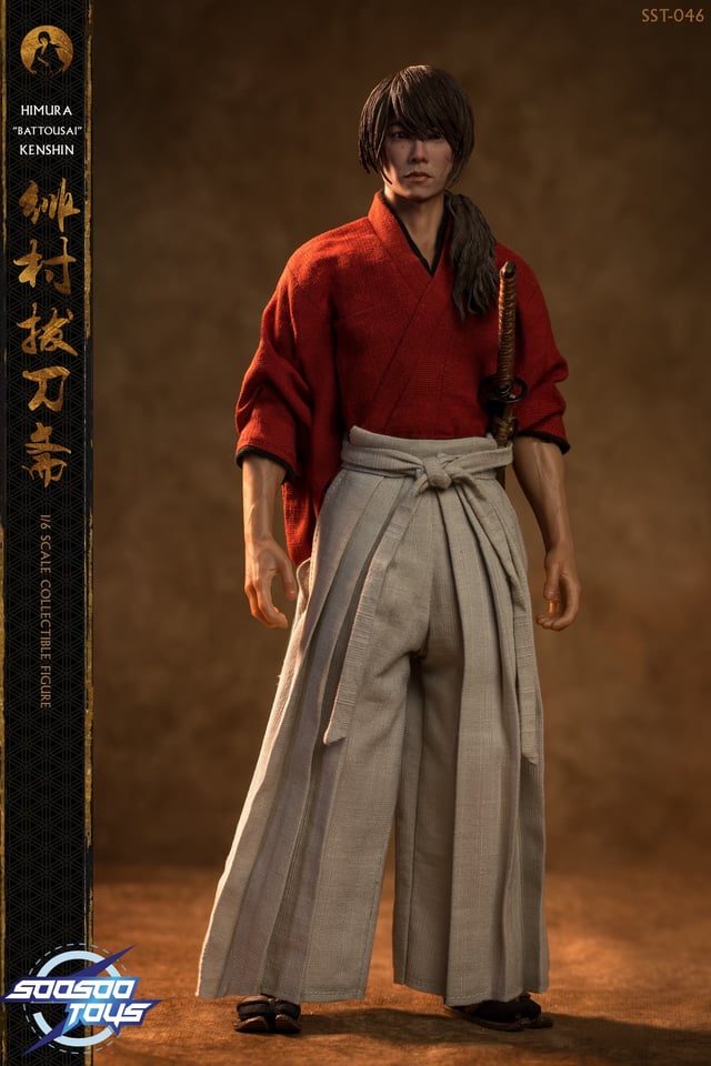 Soosootoys SST046 1/6 Scale Himura Kenshin (Rurouni Kenshin) Ronin Kenshin figure
