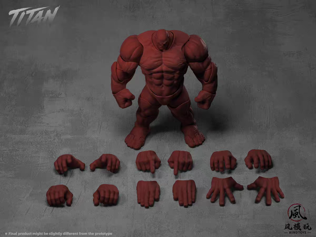 PRE ORDER - 19cm Wind toys 1/12 Titan action figure 7.5 inch FMW009 FMW010 FMW011 FMW012 White Green Red Gray