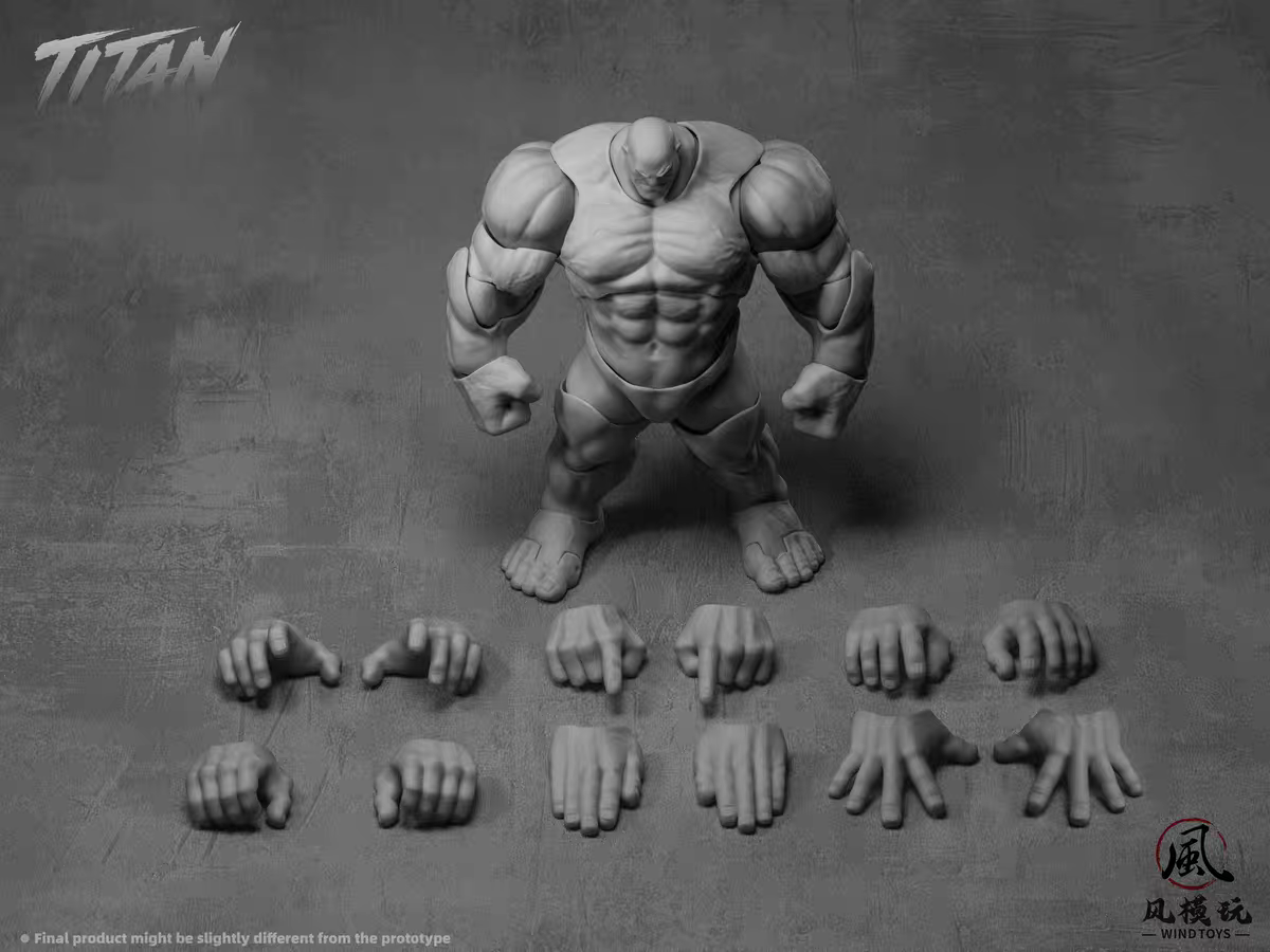 PRE ORDER - 19cm Wind toys 1/12 Titan action figure 7.5 inch FMW009 FMW010 FMW011 FMW012 White Green Red Gray