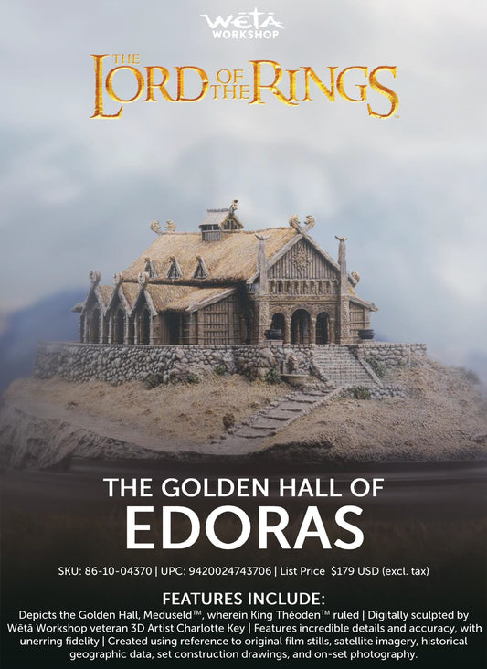 Weta Workshop The Golden House of Edoras Lord of the Rings LOTR