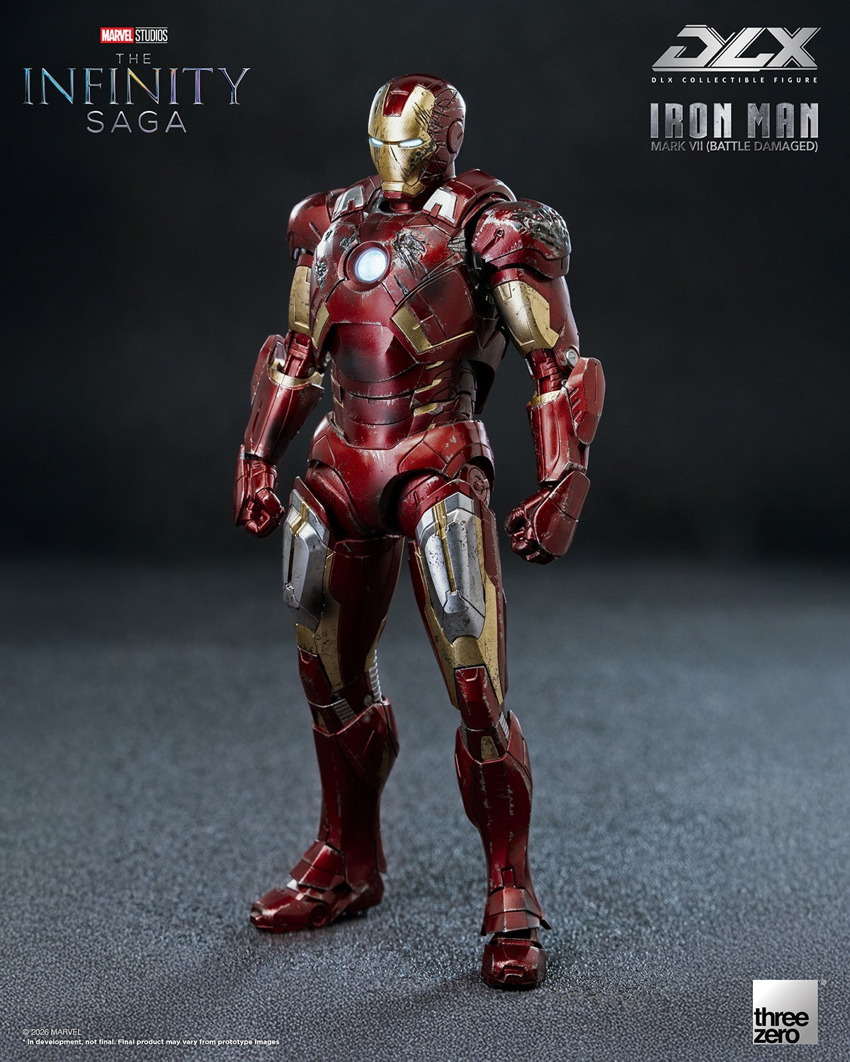 Threezero Dlx Iron Man Mark 7 Battle Damaged