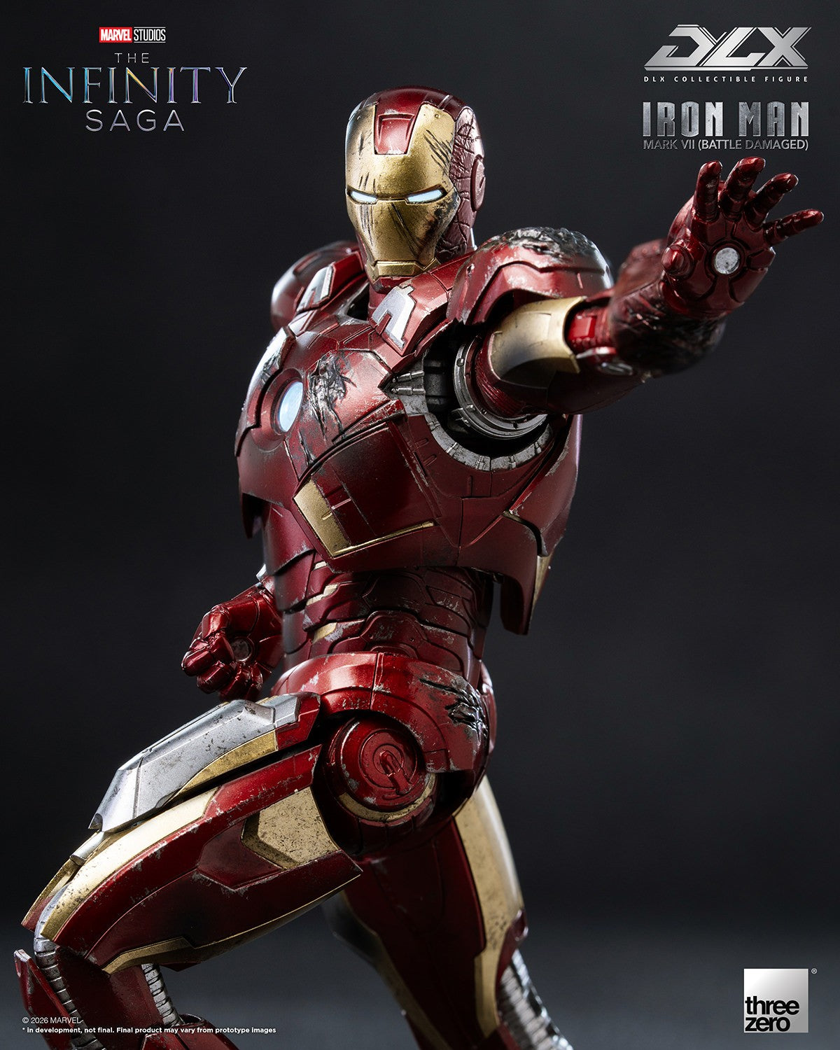 Threezero Dlx Iron Man Mark 7 Battle Damaged