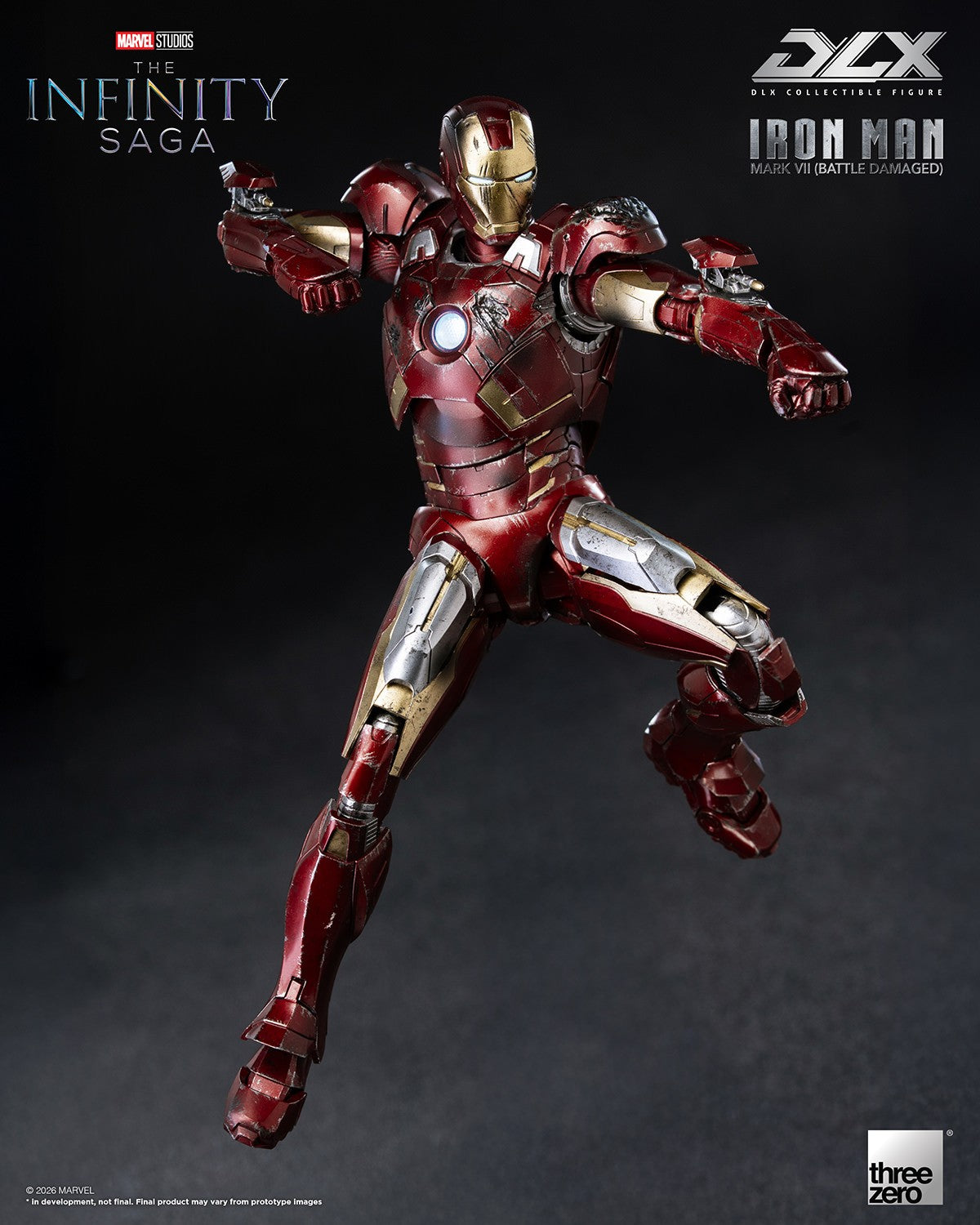 Threezero Dlx Iron Man Mark 7 Battle Damaged