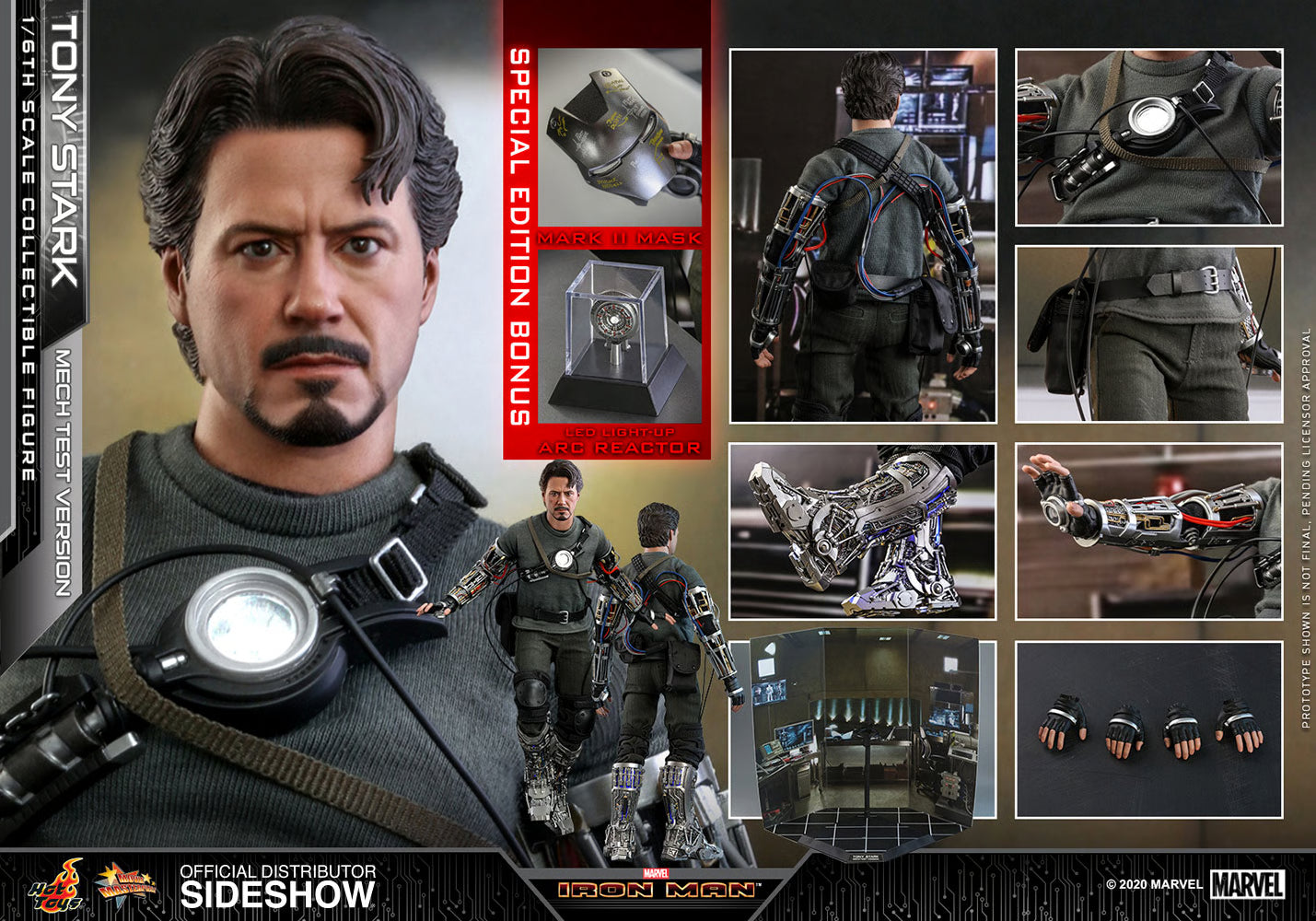 STOCK - Special Edition Hot Toys MMS582B Tony Stark Mech Test Version 2.0 Deluxe Edition