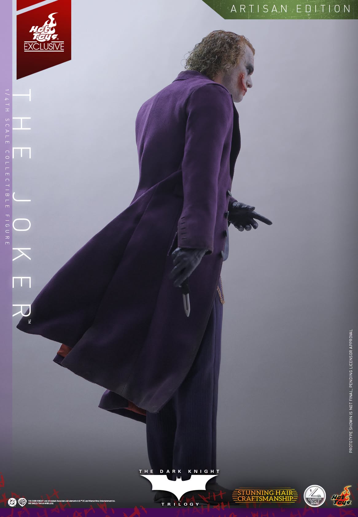 PRE ORDER - Hot Toys QS028AE The Dark Knight - 1/4 scale The Joker (2.0) (Artisan Edition
