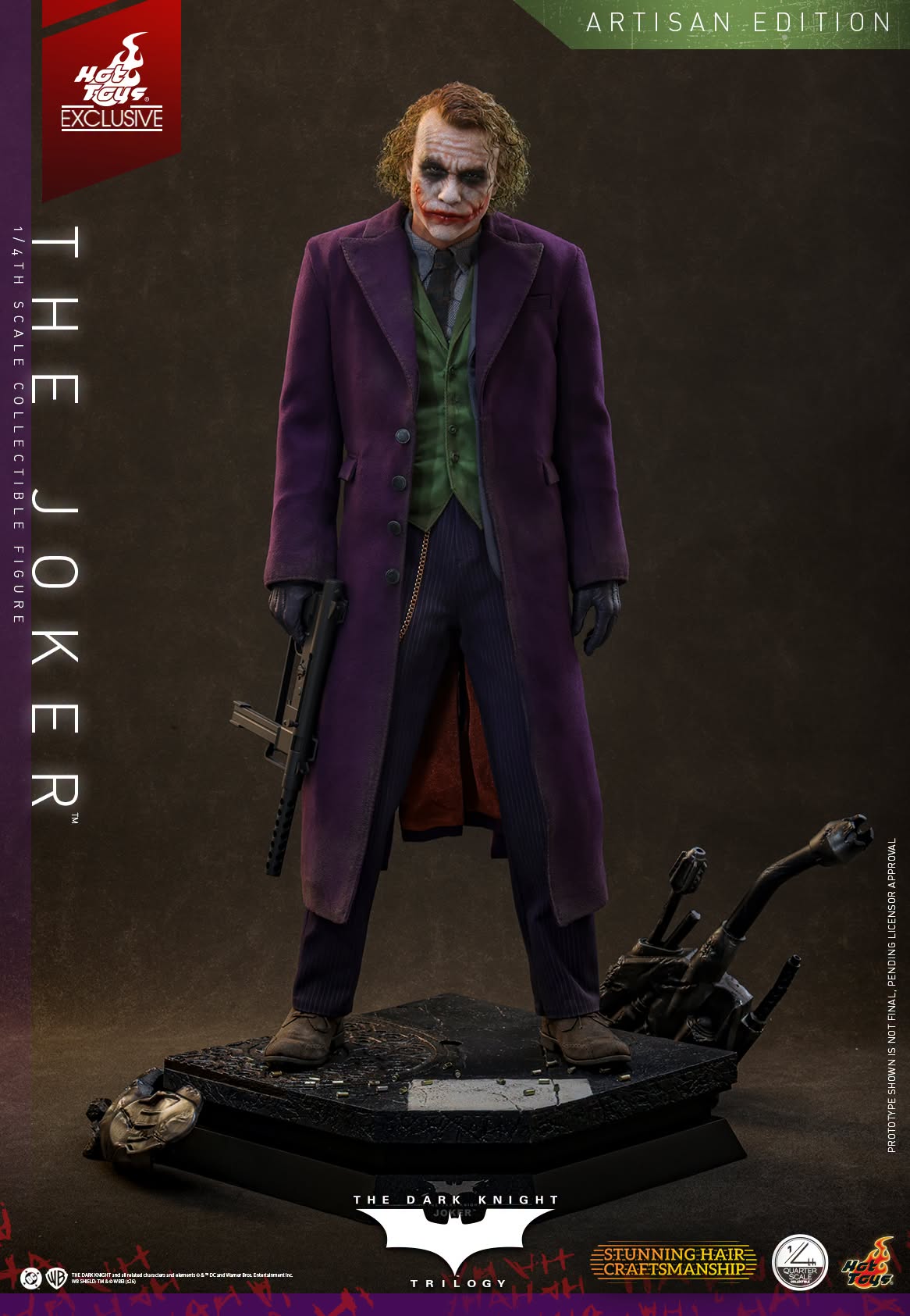PRE ORDER - Hot Toys QS028AE The Dark Knight - 1/4 scale The Joker (2.0) (Artisan Edition